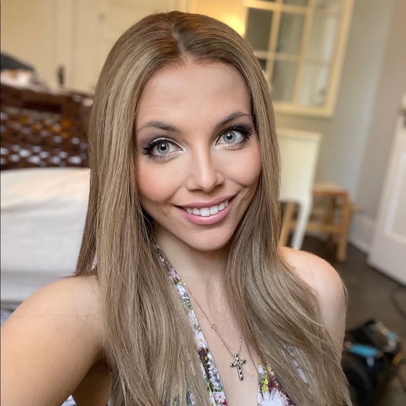 Brazilian Human Hair Premium lace top wig 22” Length Size medium Glueless Cap - Picture 2 of 9